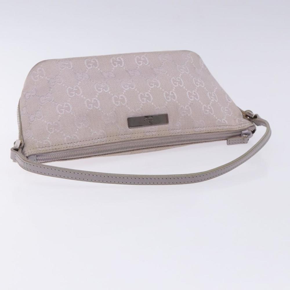 GUCCI GG Canvas Accessory Pouch Purple Silver 7198 Auth mr1477 - Picture 7 of 16